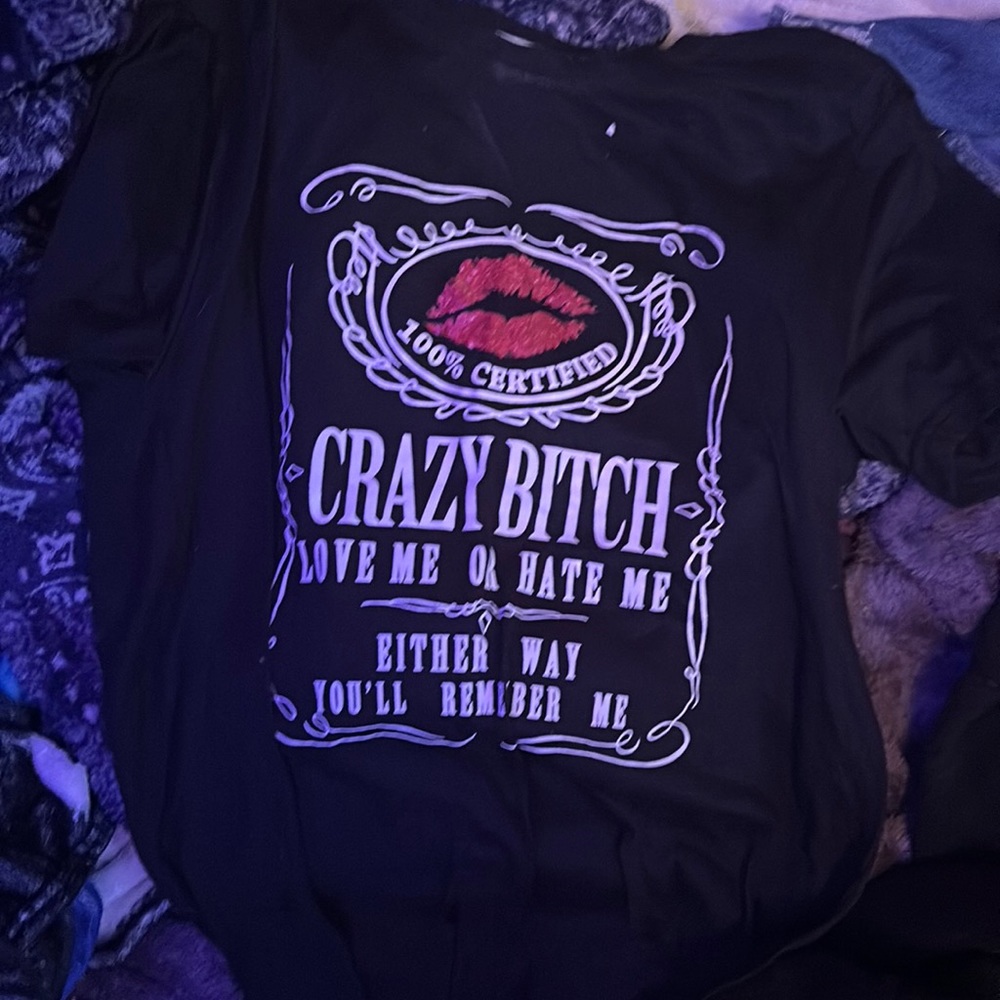 Crazy bitch jack daniels inspired shirt